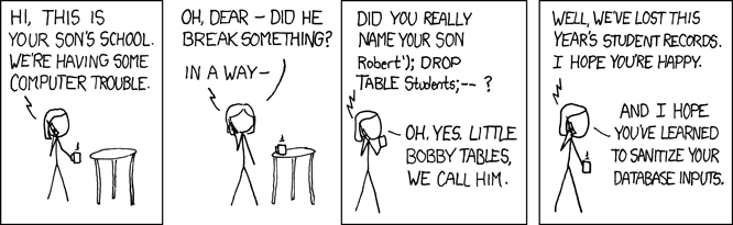 Bobby Tables cartoon